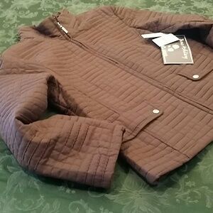Jane Ashley Brown Quilted Jacket